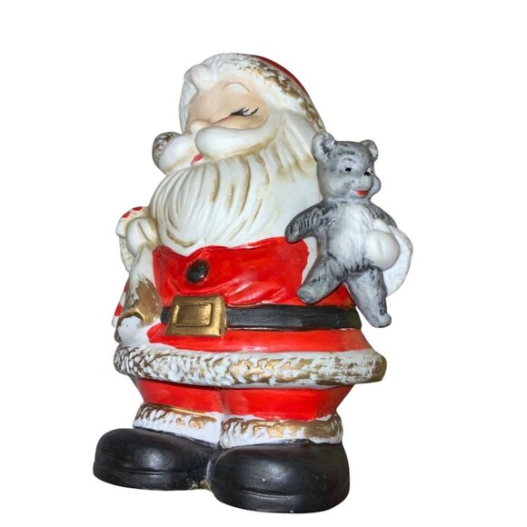 HOMCO Vintage Christmas Santa Claus Ceramic Coin Bank 5407 - Picture 8 of 8